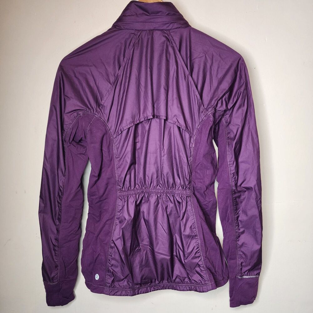 Lululemon Rush Hour Jacket Womens 6 Magenta Purple Athletic Running Jog Gym - Picture 5 of 16
